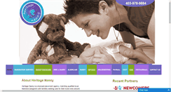 Desktop Screenshot of heritagenanny.com